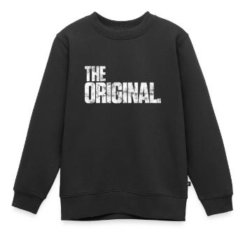 The Original - Sweat Premium enfant bio - noir - Devant - AI Model Kid Female (0cm)