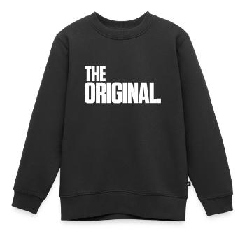 The Original - Kinder Premium Organic Sweatshirt - Schwarz - Vorne - AI Model Kid Female (0cm)