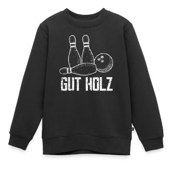 Kegeln Kegel - Kinder Premium Organic Sweatshirt - Schwarz - Vorne - AI Model Kid Female (0cm)