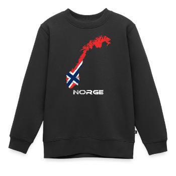 Norwegen - Kinder Premium Organic Sweatshirt - Schwarz - Vorne - AI Model Kid Female (0cm)