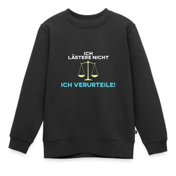 Anwalt Jurist - Kinder Premium Organic Sweatshirt - Schwarz - Vorne - AI Model Kid Female (0cm)