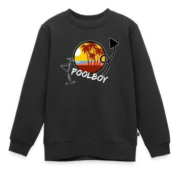 Poolboy Pooljunge Sixpack Training Animateur Shirt - Kinder Premium Organic Sweatshirt - Schwarz - Vorne - AI Model Kid Female (0cm)