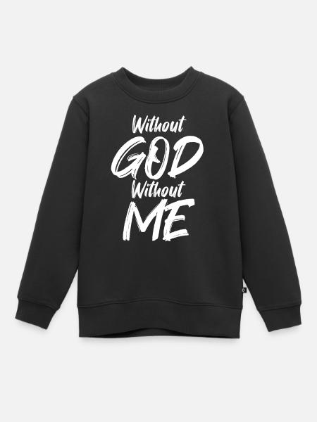 Dieu chrétien - Jésus - Bible - Sweat Premium enfant bio - noir