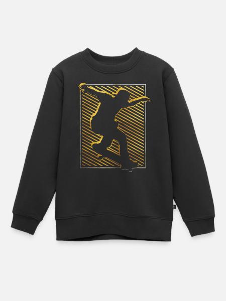 Skate | Skateboard | Skater | Skaten - Kinder Premium Organic Sweatshirt - Schwarz