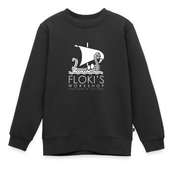 Floki Workshop Kattegat Shipyard Vikings - Kinder Premium Organic Sweatshirt - Schwarz - Vorne - AI Model Kid Female (0cm)