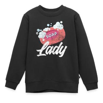 Seife machen Frau - Kinder Premium Organic Sweatshirt - Schwarz - Vorne - AI Model Kid Female (0cm)