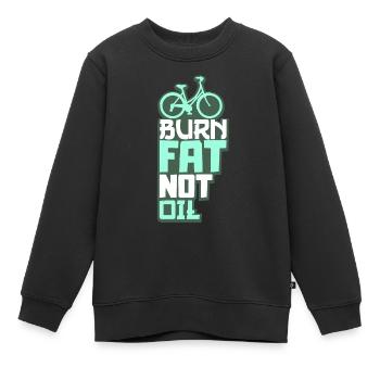 Bicycle environmental protection climate protection - Kids Premium Organic Sweatshirt - black - Front - AI Model Kid Female (0cm)