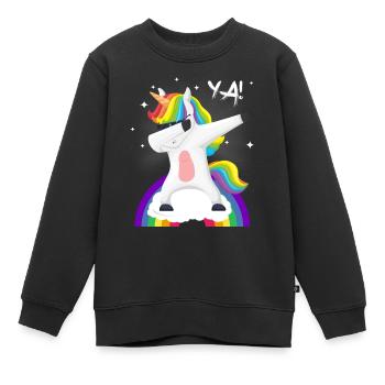 Licorne Licorne Dab Move Ya - Sweat Premium enfant bio - noir - Devant - AI Model Kid Female (0cm)