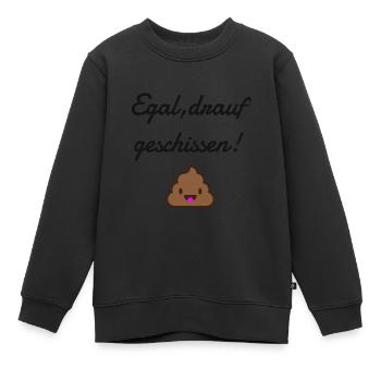 Spaß Spruch - Kinder Premium Organic Sweatshirt - Schwarz - Vorne - AI Model Kid Female (0cm)