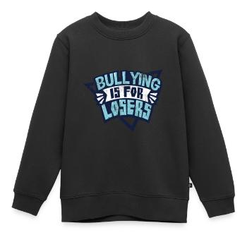 L'intimidation est pour les perdants - Sweat Premium enfant bio - noir - Devant - AI Model Kid Female (0cm)
