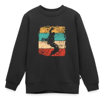 Breakdancer breakdance - Sweat Premium enfant bio - noir - Devant - AI Model Kid Female (0cm)