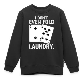 Kartenspiel kartenspiel Poker Poker - Kinder Premium Organic Sweatshirt - Schwarz - Vorne - AI Model Kid Female (0cm)
