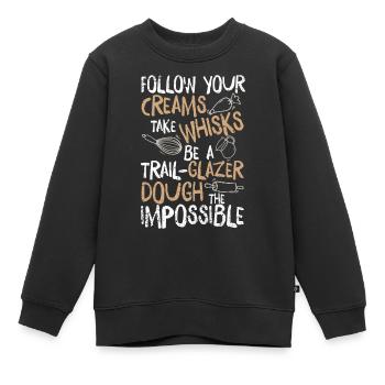Cuisine Cuisine Cuisine Cadeaux Cuisines - Sweat Premium enfant bio - noir - Devant - AI Model Kid Female (0cm)