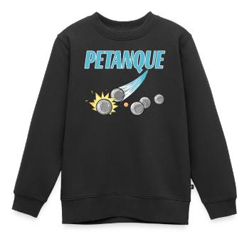 Petanque für einen Petanque Spieler - Kinder Premium Organic Sweatshirt - Schwarz - Vorne - AI Model Kid Female (0cm)