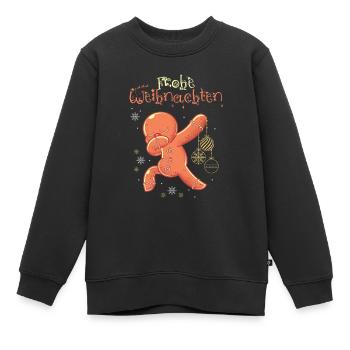 Lebkuchenmann - Kinder Premium Organic Sweatshirt - Schwarz - Vorne - AI Model Kid Female (0cm)