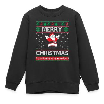 Ugly Christmas - Kinder Premium Organic Sweatshirt - Schwarz - Vorne - AI Model Kid Female (0cm)