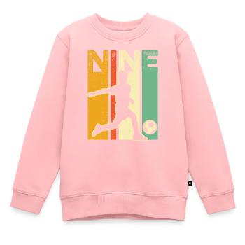 9. Geburtstag Fußballtrikot - 9 Jahre altes Fußballspiel - Kinder Premium Organic Sweatshirt - Rosa - Vorne - AI Model Kid Female (0cm)