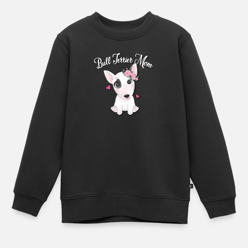 Bull terrier - Sweat Premium enfant bio - noir