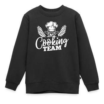 Koch-Team Grillen Gastronomie Köche Geschenk - Kinder Premium Organic Sweatshirt - Schwarz - Vorne - AI Model Kid Female (0cm)
