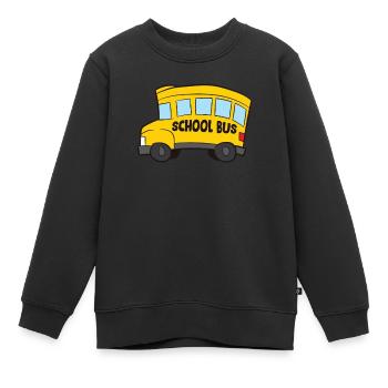 Enfants drôles Bus scolaire Cadeau pour le bus scolaire - Sweat Premium enfant bio - noir - Devant - AI Model Kid Female (0cm)