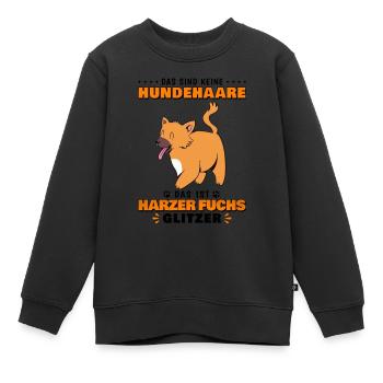 Harzer Fuchs altdeutscher Hütehund - Glitzer - Kinder Premium Organic Sweatshirt - Schwarz - Vorne - AI Model Kid Female (0cm)