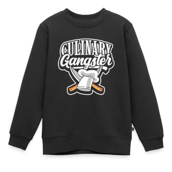 Koch Chefkoch Gourmet Kochmütze Großküche Cuisine - Kinder Premium Organic Sweatshirt - Schwarz - Vorne - AI Model Kid Female (0cm)