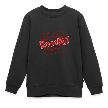 comic Boom - Kinder Premium Organic Sweatshirt - Schwarz - Vorne - AI Model Kid Female (0cm)