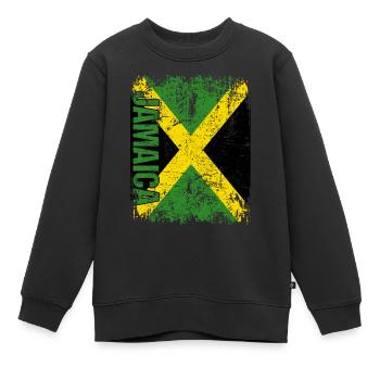 Jamaica - Kinder Premium Organic Sweatshirt - Schwarz - Vorne - AI Model Kid Female (0cm)