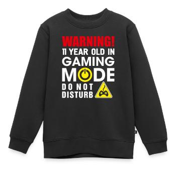 11. Geburtstagsgeschenk für Jungen & Mädchen 11 Jahre altes Fu - Kinder Premium Organic Sweatshirt - Schwarz - Vorne - AI Model Kid Female (0cm)