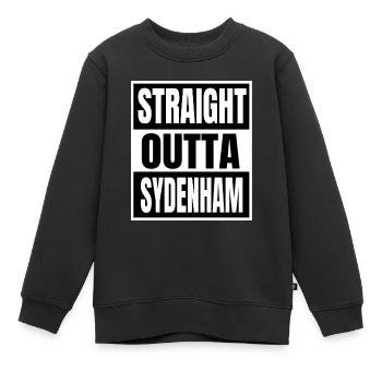 Straight Outta Sydenham - Kinder Premium Organic Sweatshirt - Schwarz - Vorne - AI Model Kid Female (0cm)