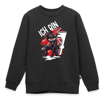 7. Geburtstag Junge Ninja Ich bin 7 - Kinder Premium Organic Sweatshirt - Schwarz - Vorne - AI Model Kid Female (0cm)