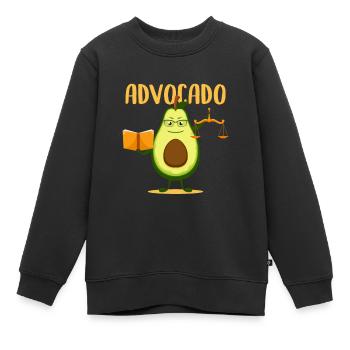 Avocat - Sweat Premium enfant bio - noir - Devant - AI Model Kid Female (0cm)