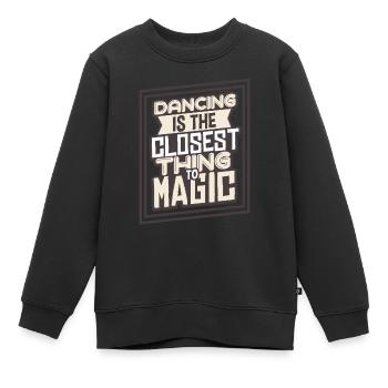 Danseurs - Sweat Premium enfant bio - noir - Devant - AI Model Kid Female (0cm)