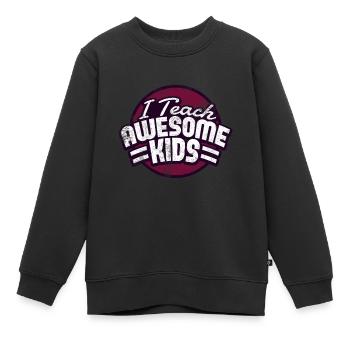Prof - Sweat Premium enfant bio - noir - Devant - AI Model Kid Female (0cm)
