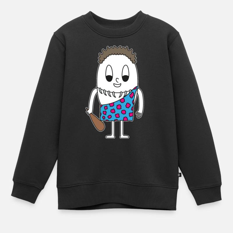 Œuf de l’âge de pierre - Sweat Premium enfant bio - noir