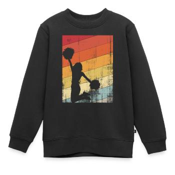 Cheerleading-Jubel - Kinder Premium Organic Sweatshirt - Schwarz - Vorne - AI Model Kid Female (0cm)
