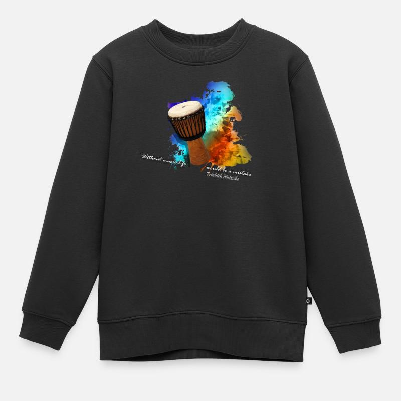 djembe - Sweat Premium enfant bio - noir