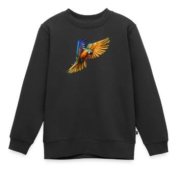 Ara - Sweat Premium enfant bio - noir - Devant - AI Model Kid Female (0cm)