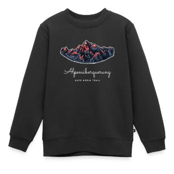 Alpenüberquerung Alpe Adria Trail - Kinder Premium Organic Sweatshirt - Schwarz - Vorne - AI Model Kid Female (0cm)