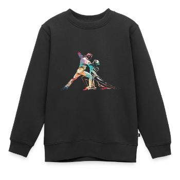Danse Tango - Sweat Premium enfant bio - noir - Devant - AI Model Kid Female (0cm)