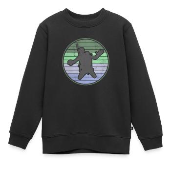 Plongée sous-marine plongée sous-marine école de plongée tuba - Sweat Premium enfant bio - noir - Devant - AI Model Kid Female (0cm)