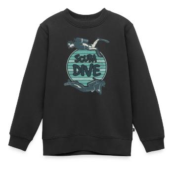 Scuba Dive Diver Diving Divers Diving Friends - Sweat Premium enfant bio - noir - Devant - AI Model Kid Female (0cm)