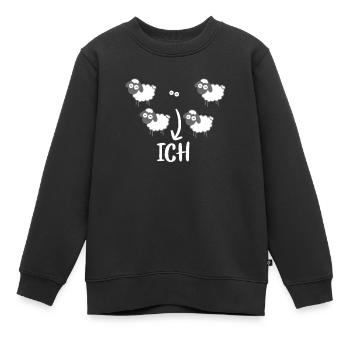 Me cadeau drôle de sarcasme de mouton noir - Sweat Premium enfant bio - noir - Devant - AI Model Kid Female (0cm)