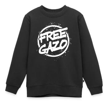 Free Gazo Rapper Haft Rap Hamburg Gangster Knast - Kinder Premium Organic Sweatshirt - Schwarz - Vorne - AI Model Kid Female (0cm)