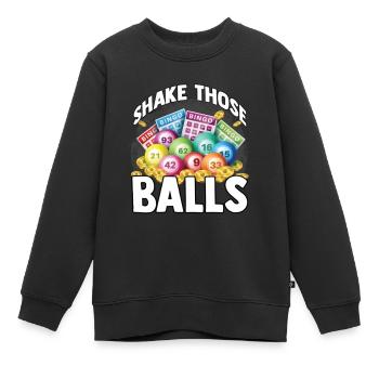 Bingo Glückszahl Lotto Geschenk Opa Oma - Kinder Premium Organic Sweatshirt - Schwarz - Vorne - AI Model Kid Female (0cm)