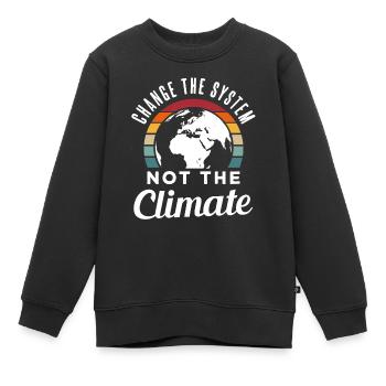 Protection de l'environnement cadeau de protection du climat - Sweat Premium enfant bio - noir - Devant - AI Model Kid Female (0cm)