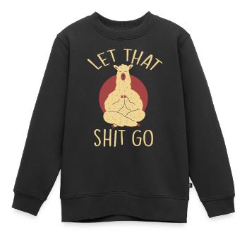 namaste - Kinder Premium Organic Sweatshirt - Schwarz - Vorne - AI Model Kid Female (0cm)