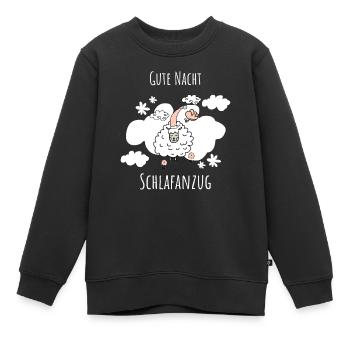 Schaf Gute Nacht Schlafanzug Geschenk Weihnachten - Kinder Premium Organic Sweatshirt - Schwarz - Vorne - AI Model Kid Female (0cm)