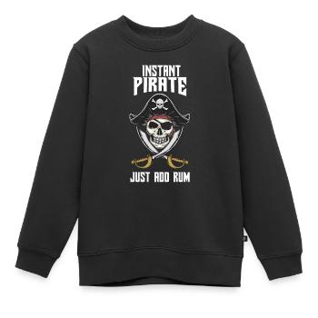 Pirate Pirate Kids Costume Pirate Anniversaire Pirate - Sweat Premium enfant bio - noir - Devant - AI Model Kid Female (0cm)