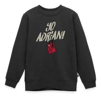 Yo Adrian Phillie Philadelphia Slang Meme - Kids Premium Organic Sweatshirt - black - Front - AI Model Kid Female (0cm)